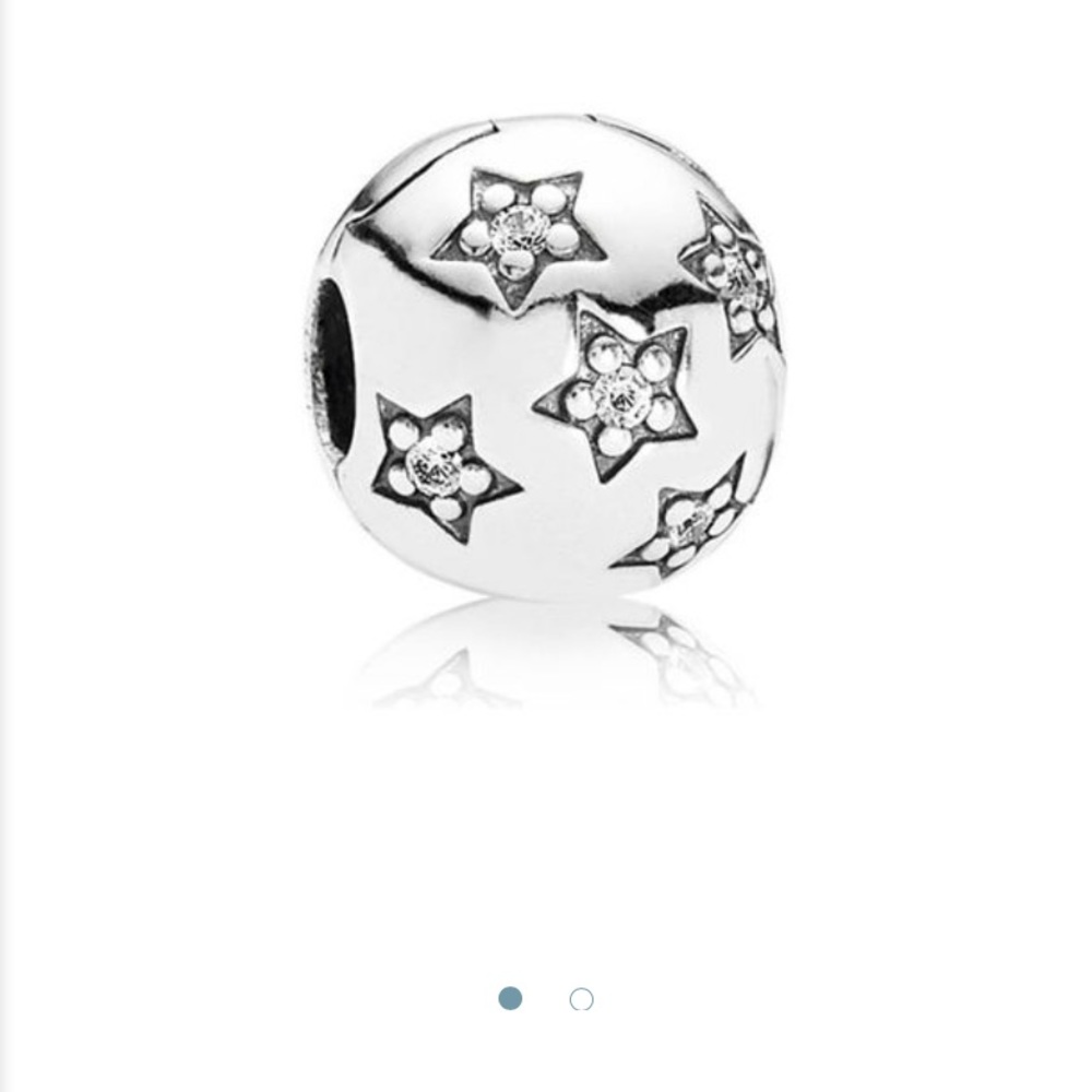 Two Pandora Twinkle Twinkle Star Clip Charms